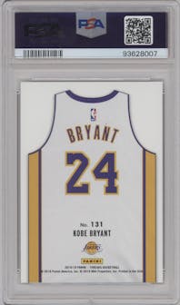 Kobe Bryant from the 2018-19 Panini Threads  set featuring a Premium parallel graded by PSA and given an overall grade of 10.