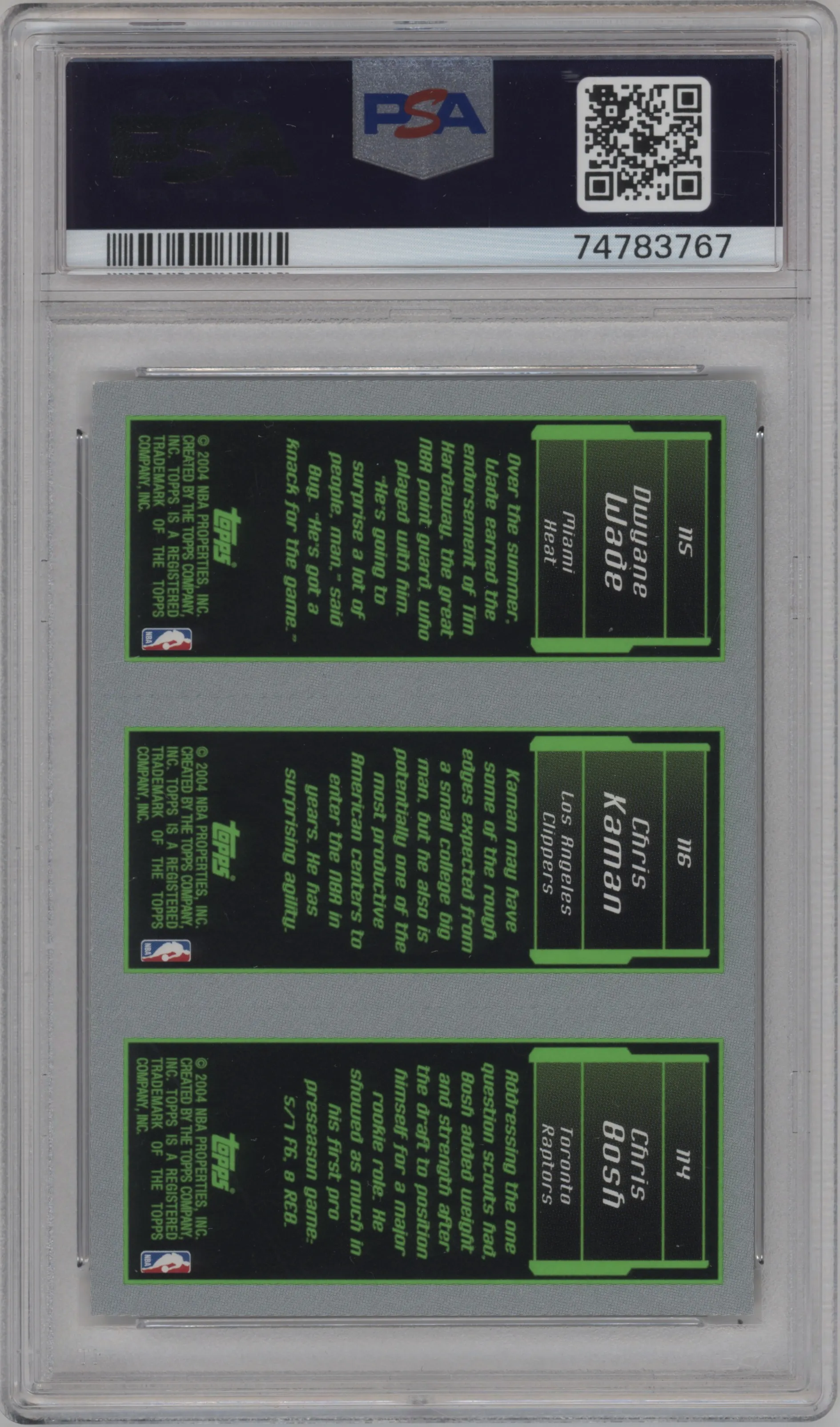 Chris Bosh/Chris Kaman/Dwyane Wade