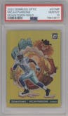 Micah Parsons from the 2022 Panini Donruss Optic set featuring a Gold parallel graded by PSA and given an overall grade of 10.