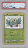 Rowlet from the 2019 Pokemon S&M  set graded by PSA and given an overall grade of 9.