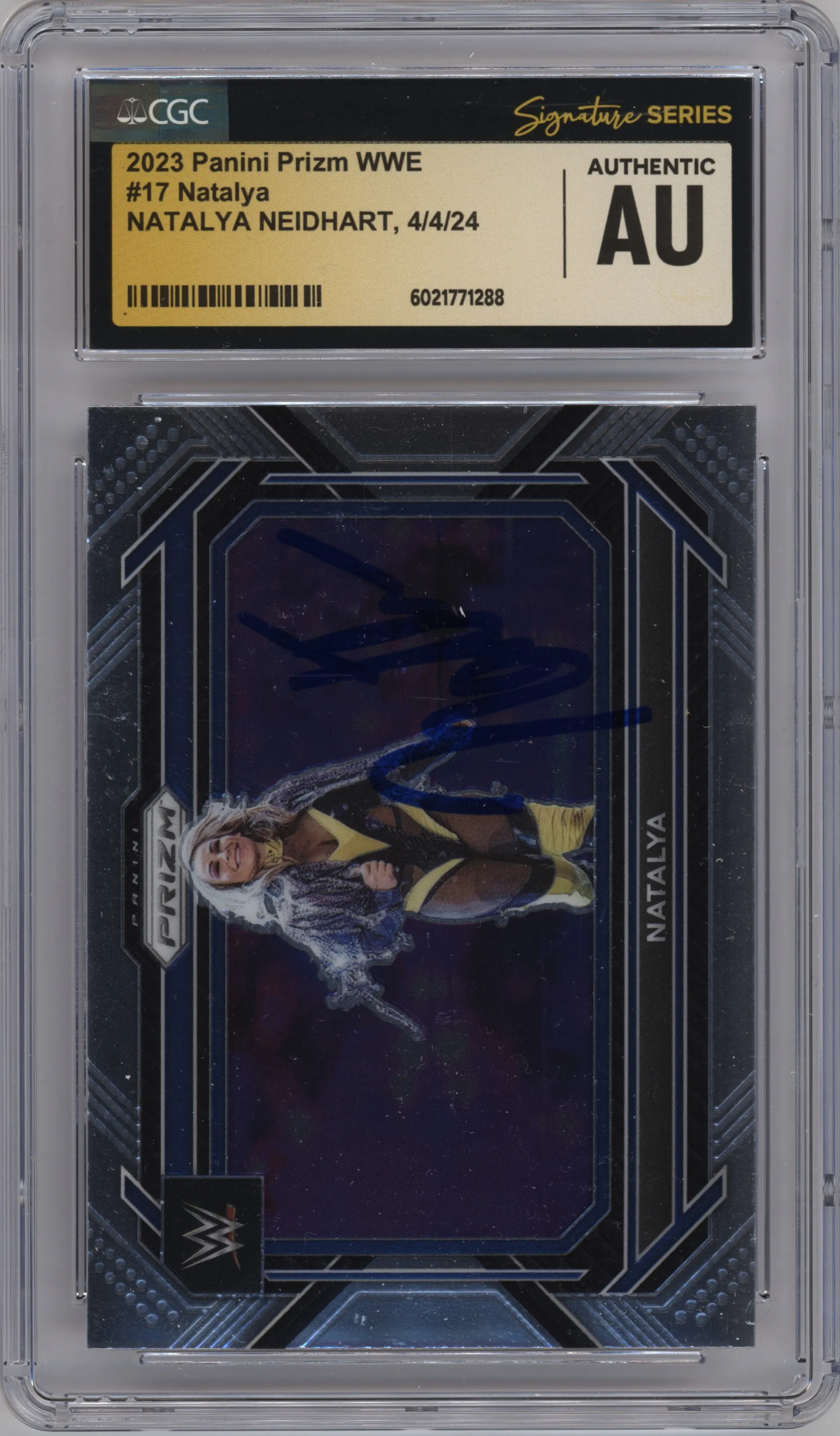 2023 Panini Prizm WWE Natalya CGC AUTHENTIC CGC