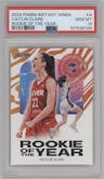 Caitlin Clark from the 2024-25 Panini Instant WNBA set graded by PSA and given an overall grade of 10.