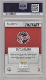 Caitlin Clark from the 2024-25 Panini Instant WNBA set graded by PSA and given an overall grade of 10.