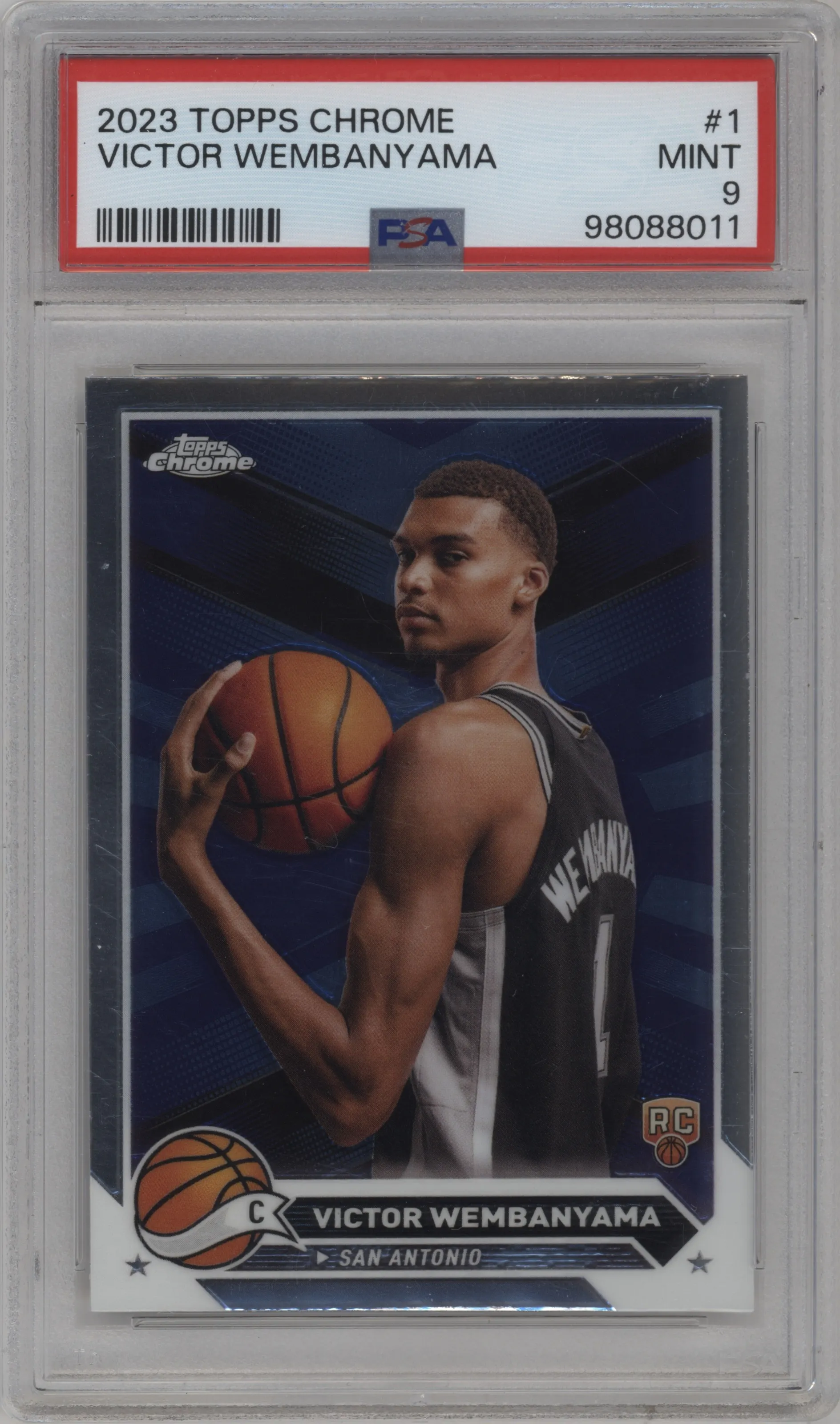 2023 Topps Chrome Victor Wembanyama PSA 9