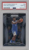 Zion Williamson from the 2019-20 Panini Prizm Draft Picks set graded by PSA and given an overall grade of 10.