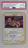 Special Delivery Bidoof from the 2021 Pokemon SWSH set featuring a Bidoof Day parallel graded by PSA and given an overall grade of 10.