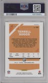 Terrell Suggs from the 2019 Panini Donruss Optic set featuring a Black Pandora parallel graded by PSA and given an overall grade of 10.