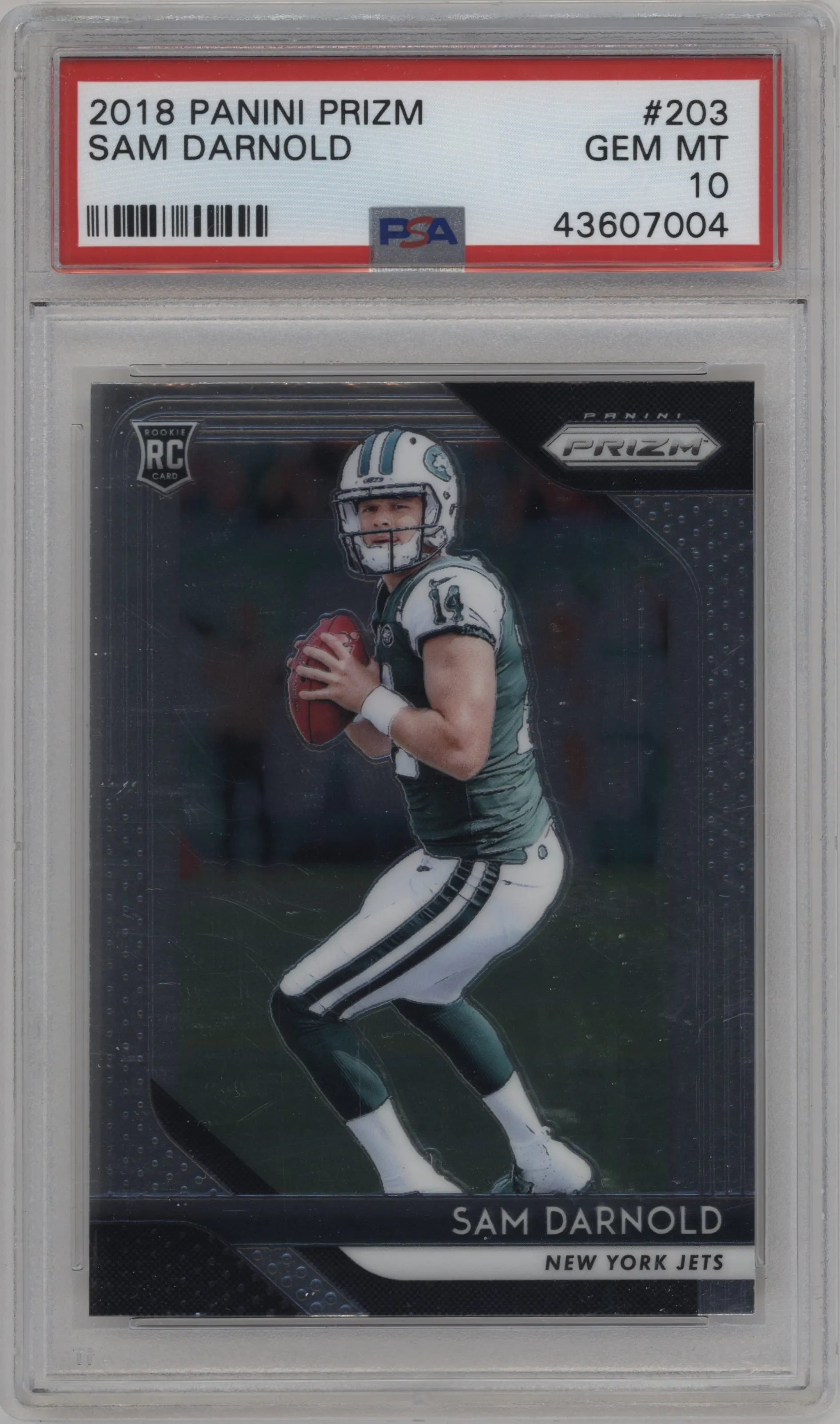 2018 Panini Prizm Sam Darnold #203 PSA 10
