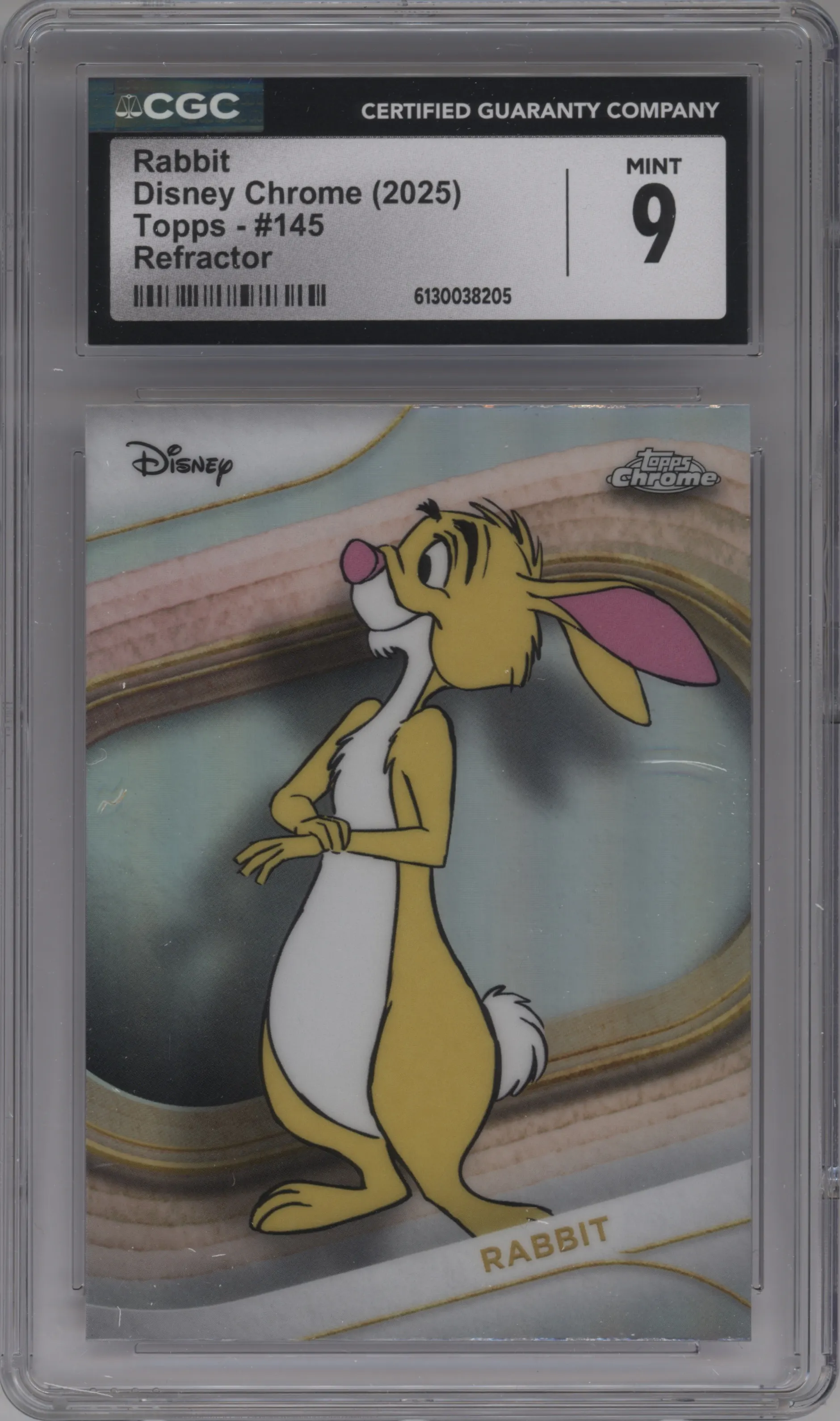 2025 Topps Chrome Disney Rabbit Refractor #145 CGC 9