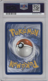 Blaziken VMAX from the 2021 Pokemon SWSH set graded by PSA and given an overall grade of 9.