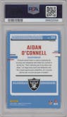 Aidan O'Connell from the 2023 Donruss Optic set featuring a Stars parallel graded by PSA and given an overall grade of 10.
