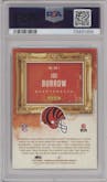 Joe Burrow from the 2020 Panini Chronicles set graded by PSA and given an overall grade of 10.