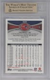 Tom Brady from the 2012 Topps Chrome set featuring a Camo Refractor parallel graded by Beckett and given an overall grade of 9.5.