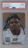 Tyreek Hill from the 2023 Panini Mosaic set graded by PSA and given an overall grade of 10.