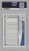 Derek Jeter from the 2013 Topps Chrome set featuring a X-Fractor parallel graded by PSA and given an overall grade of 9.
