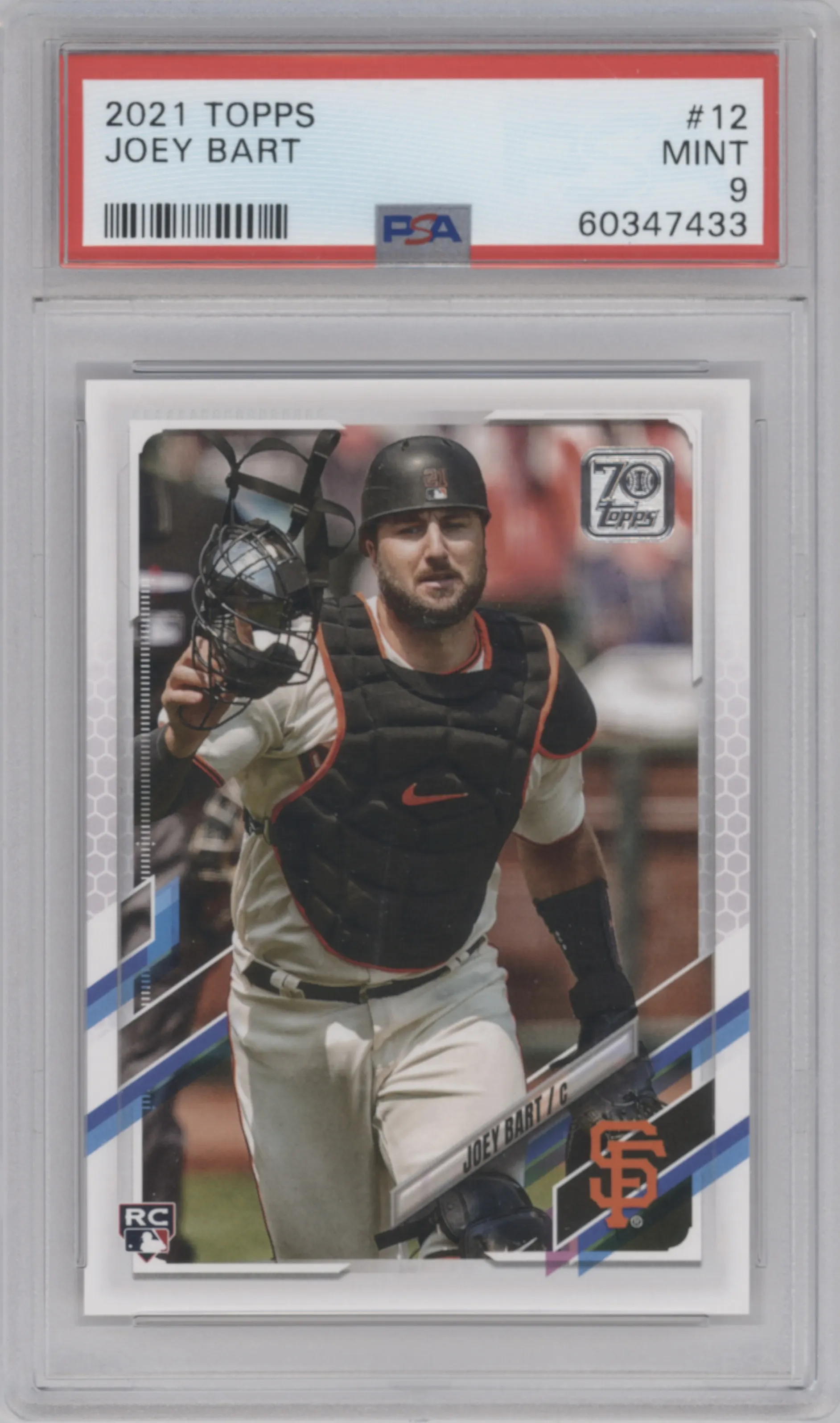 2021 Topps Series 1 Joey Bart PSA 9