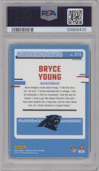 Bryce Young from the 2023 Donruss Optic set featuring a  Purple Shock parallel graded by PSA and given an overall grade of 10.
