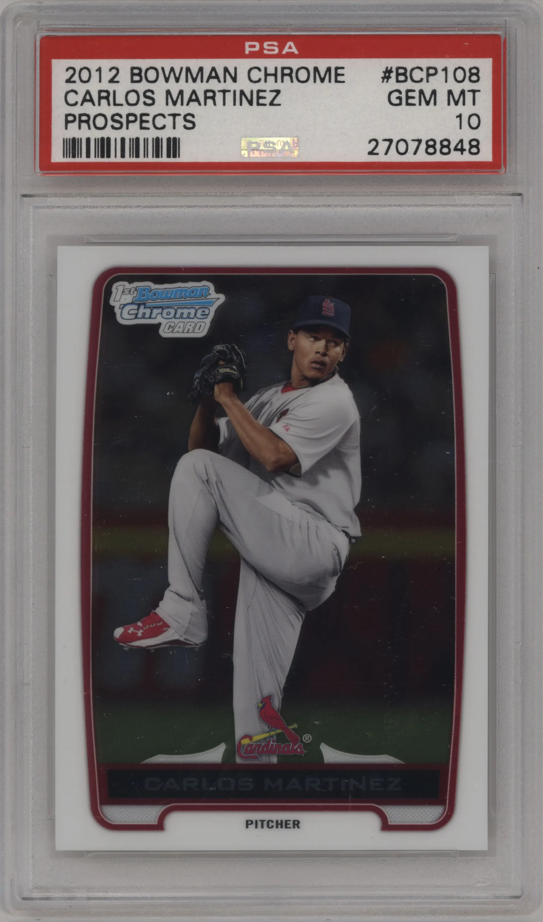 2012 Bowman Chr.Pros. Carlos Martinez #BCP108 PSA 10