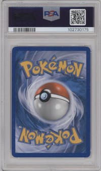 Glaceon Lv.X from the 2008 Pokemon D&P set graded by PSA and given an overall grade of 4.