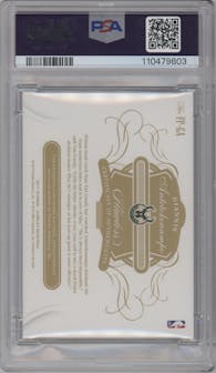 Giannis Antetokounmpo from the 2017-18 Panini Flawless set featuring a Green parallel graded by PSA and given an overall grade of 9.