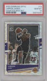 LeBron James from the 2020-21 Panini Donruss Optic set featuring a Fanatics Box Set parallel graded by PSA and given an overall grade of 10.