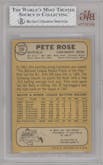Pete Rose from the 1968 Topps set graded by Beckett and given an overall grade of 5.