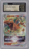 Charizard VSTAR from the 2022 Pokemon SWSH JPN set graded by CSG and given an overall grade of 10.