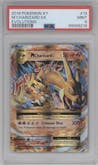 M Charizard EX from the 2016 Pokemon XY set graded by PSA and given an overall grade of 9.