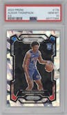 Ausar Thompson from the 2023-24 Panini Prizm set featuring a Ice Prizm parallel graded by PSA and given an overall grade of 10.