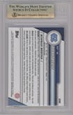 Drake Maye from the 2023 Bowman Chrome University set graded by Beckett and given an overall grade of 9.5.