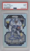 Emmitt Smith from the 2021 Panini Prizm set graded by PSA and given an overall grade of 9.