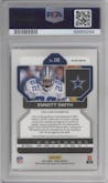 Emmitt Smith from the 2021 Panini Prizm set graded by PSA and given an overall grade of 9.