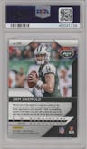 Sam Darnold from the 2018 Panini Prizm set graded by PSA and given an overall grade of 10.