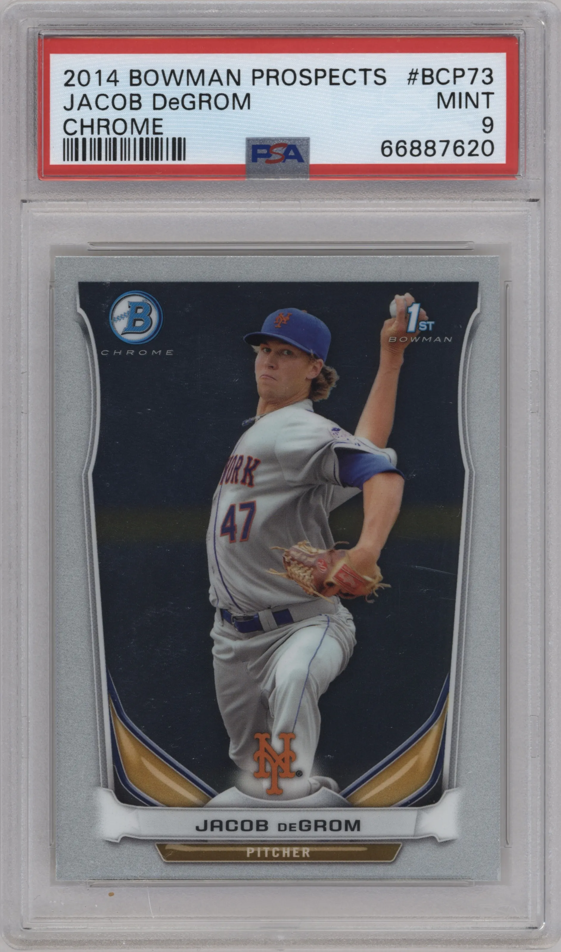 2014 Bowman Chr.Pros. Jacob DeGrom PSA 9