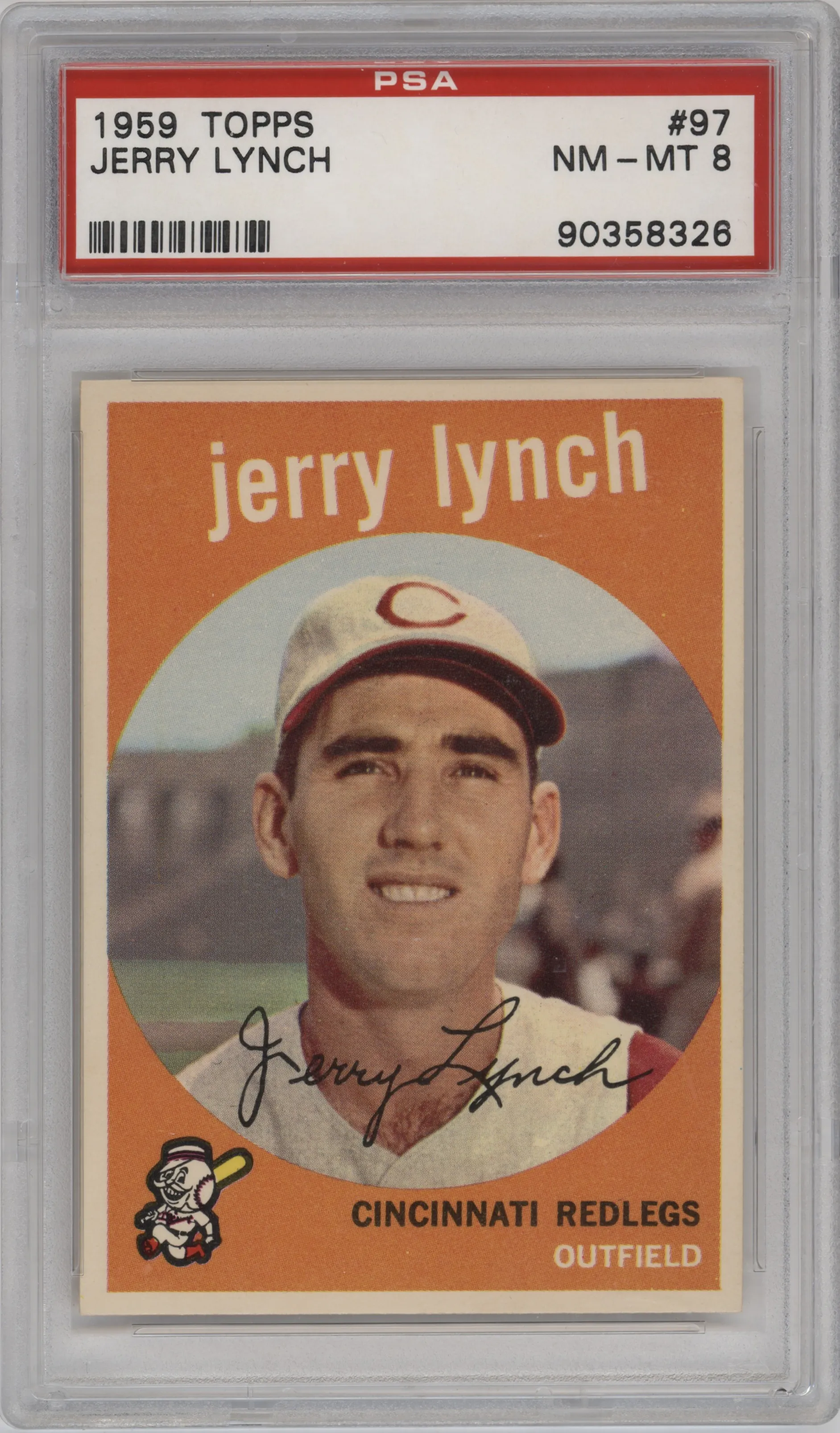 1959 Topps Jerry Lynch #97 PSA 8