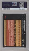 Kevin Durant from the 2007-08 Topps Chrome set graded by PSA and given an overall grade of 9.