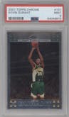 Kevin Durant from the 2007-08 Topps Chrome set graded by PSA and given an overall grade of 9.