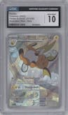 Raichu from the 2023 Pokemon SV set graded by CSG and given an overall grade of 10.