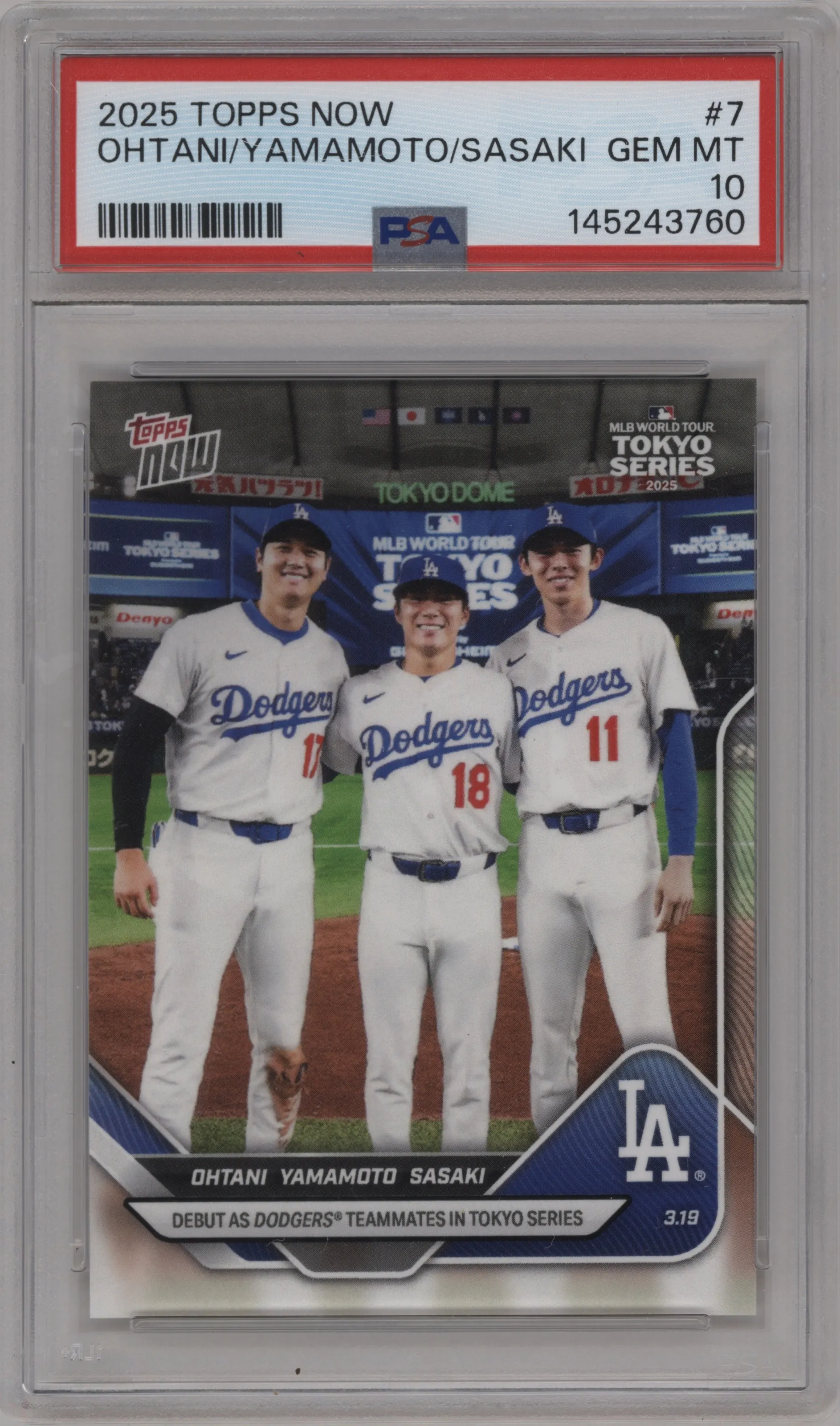 Shohei Ohtani/Yoshinobu Yamamoto/Roki Sasaki