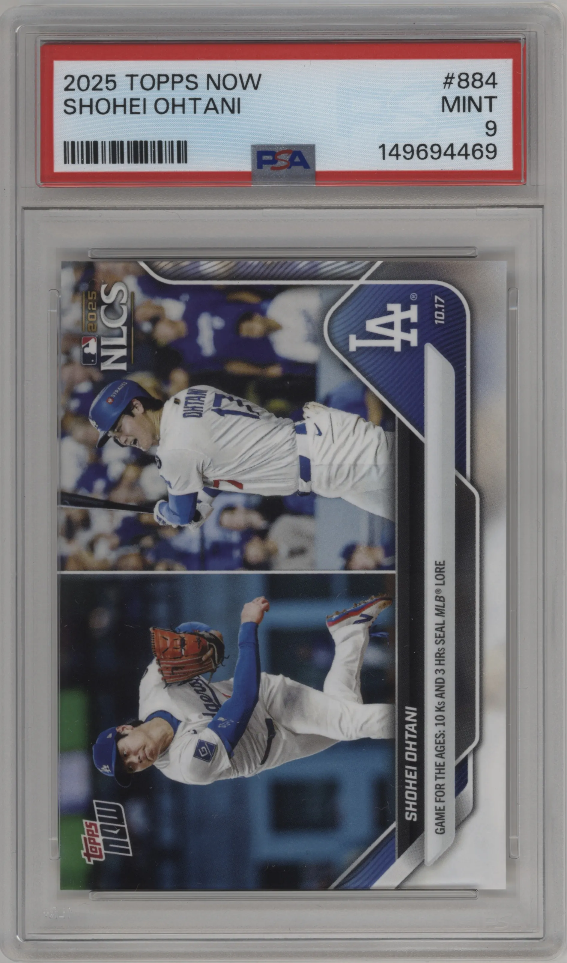 2025 Topps Now Shohei Ohtani PSA 9