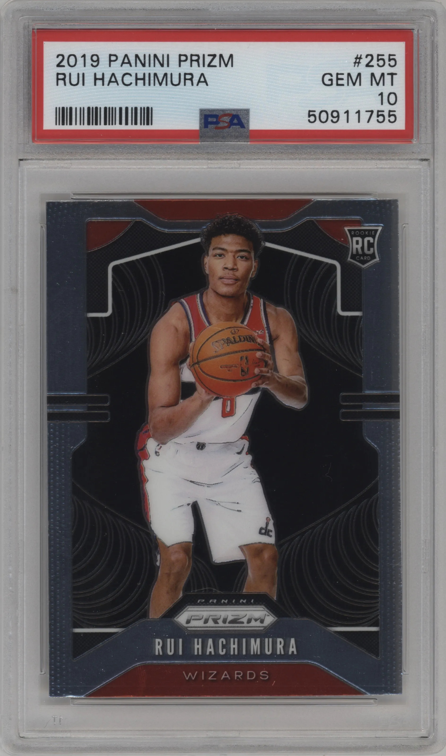 2019 Panini Prizm Rui Hachimura #255 PSA 10