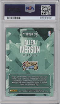 Allen Iverson from the 2016-17 Panini Studio set graded by PSA and given an overall grade of 10.