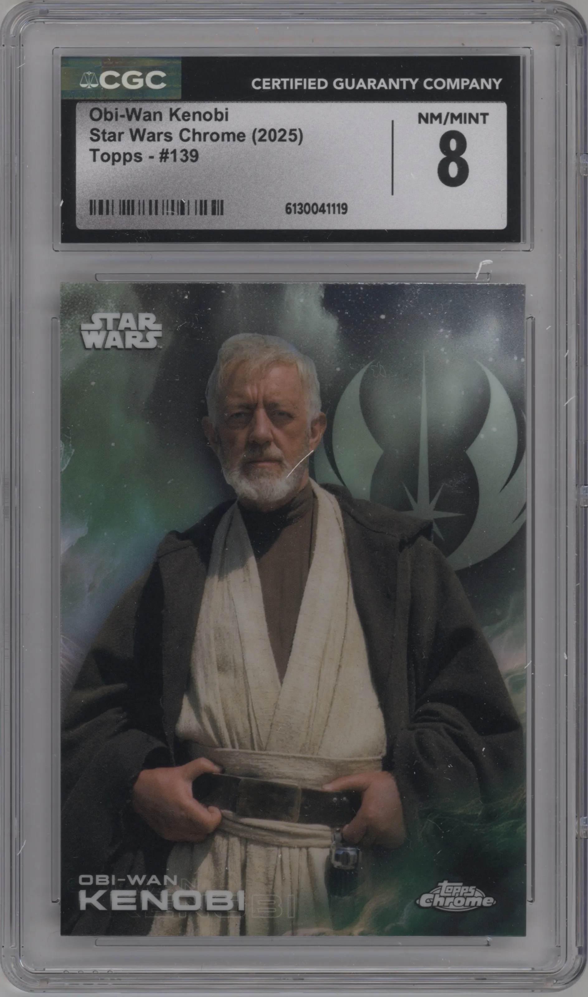 2025 Topps Chrome Star Wars Obi-Wan Kenobi CGC 8