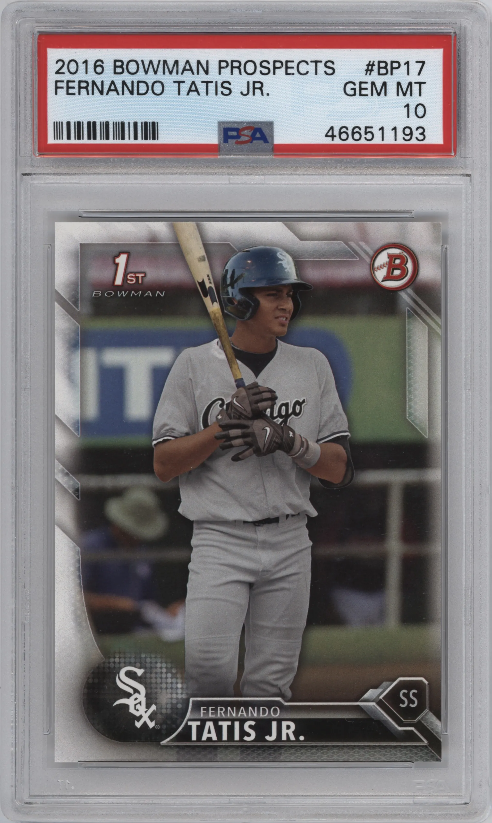 2016 Bowman Prospect Fernando Tatis Jr. PSA 10