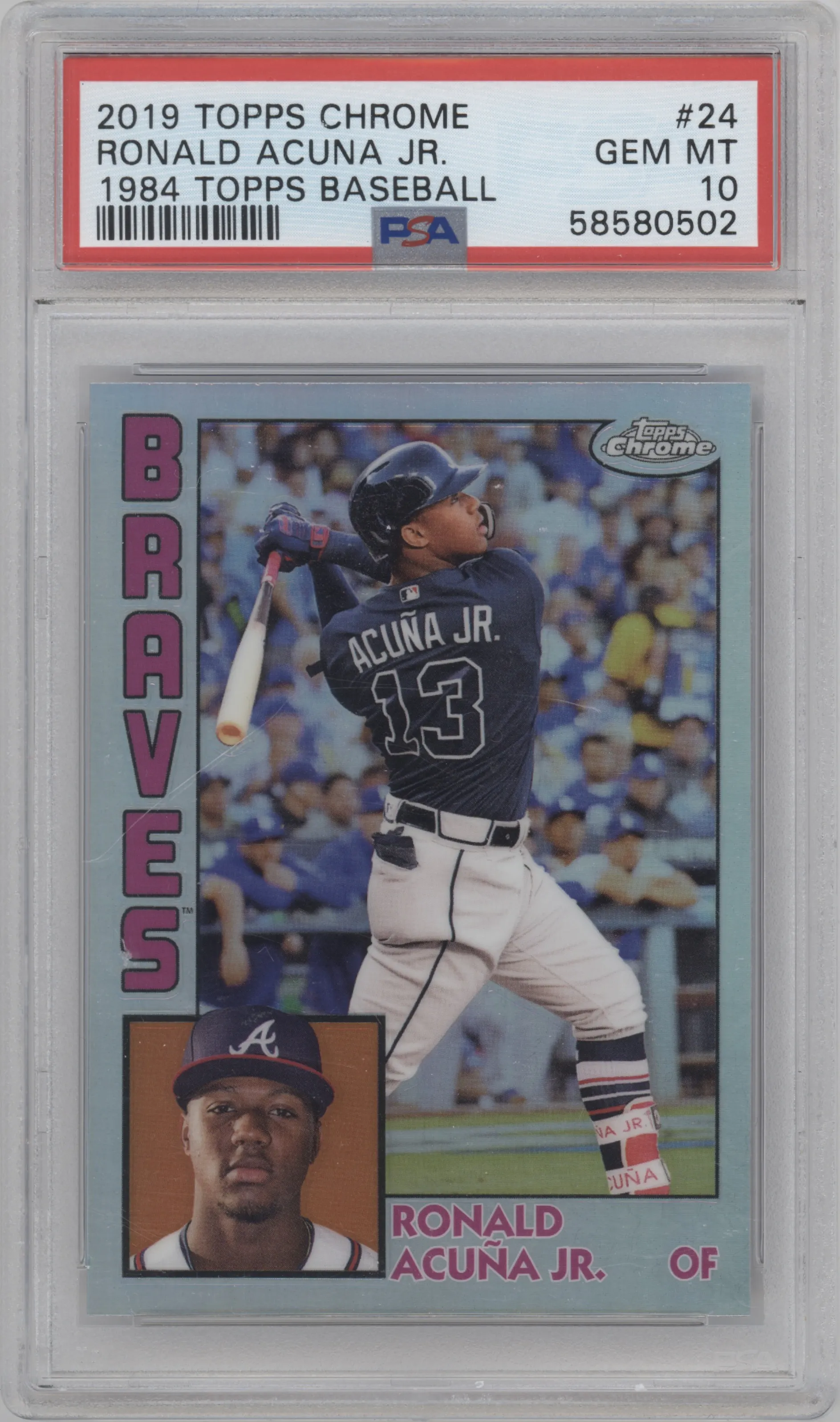 2019 Topps Chrome 1984 Topps Ronald Acuna Jr. #84TC-24 PSA 10