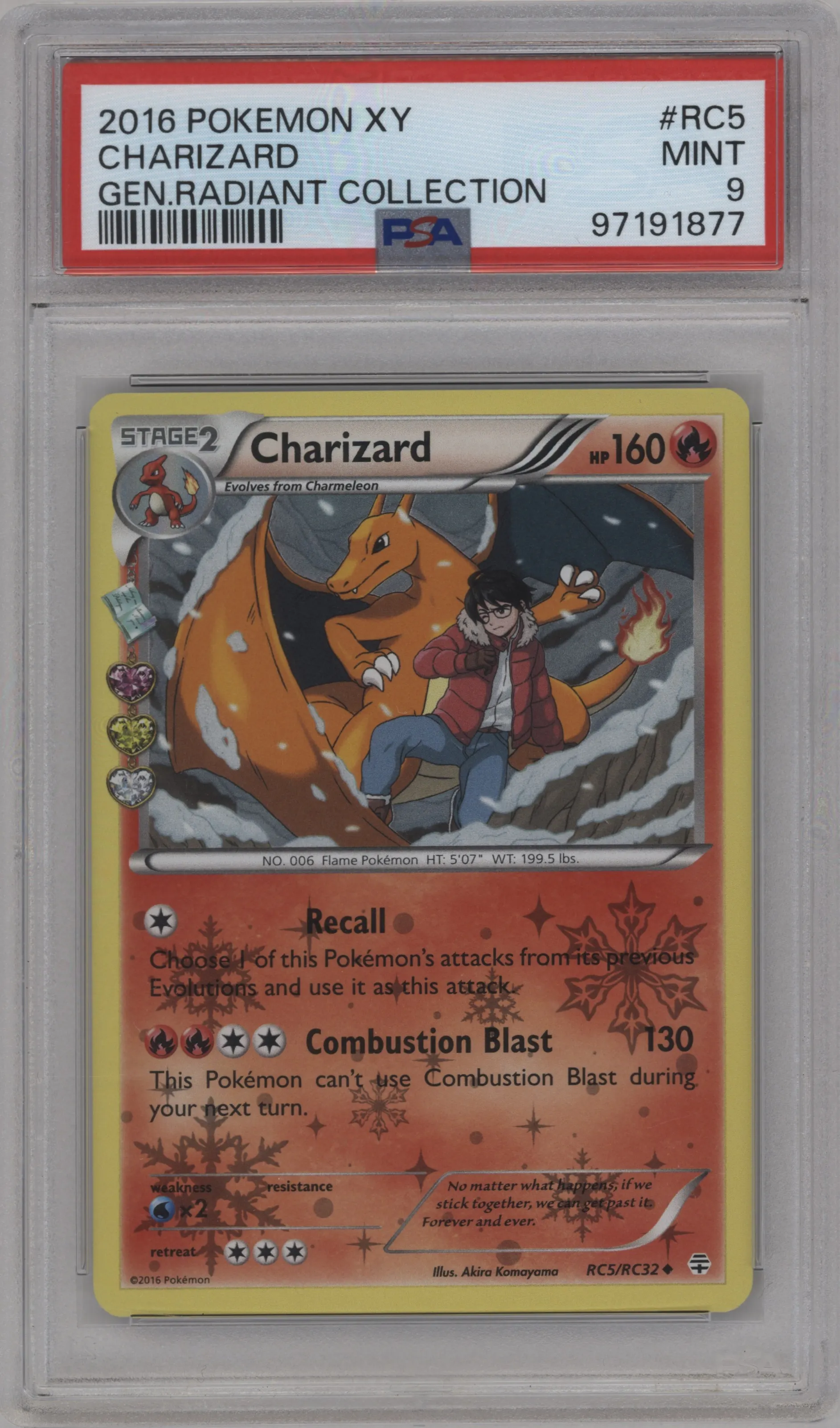2016 Pokemon XY Gen. Radiant Collection Charizard #RC5 PSA 9