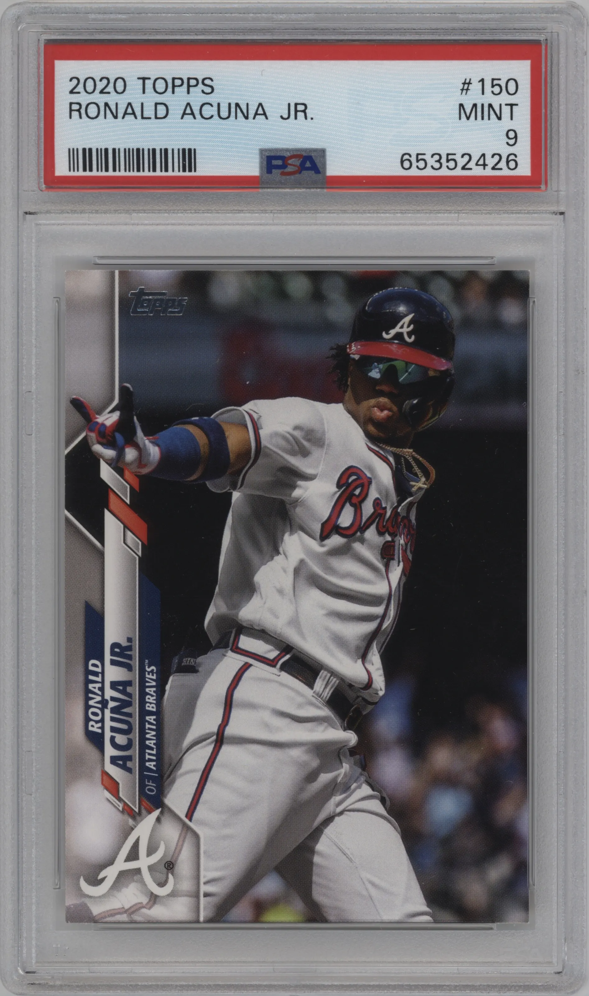 2020 Topps Series 1 Ronald Acuna Jr. #150 PSA 9