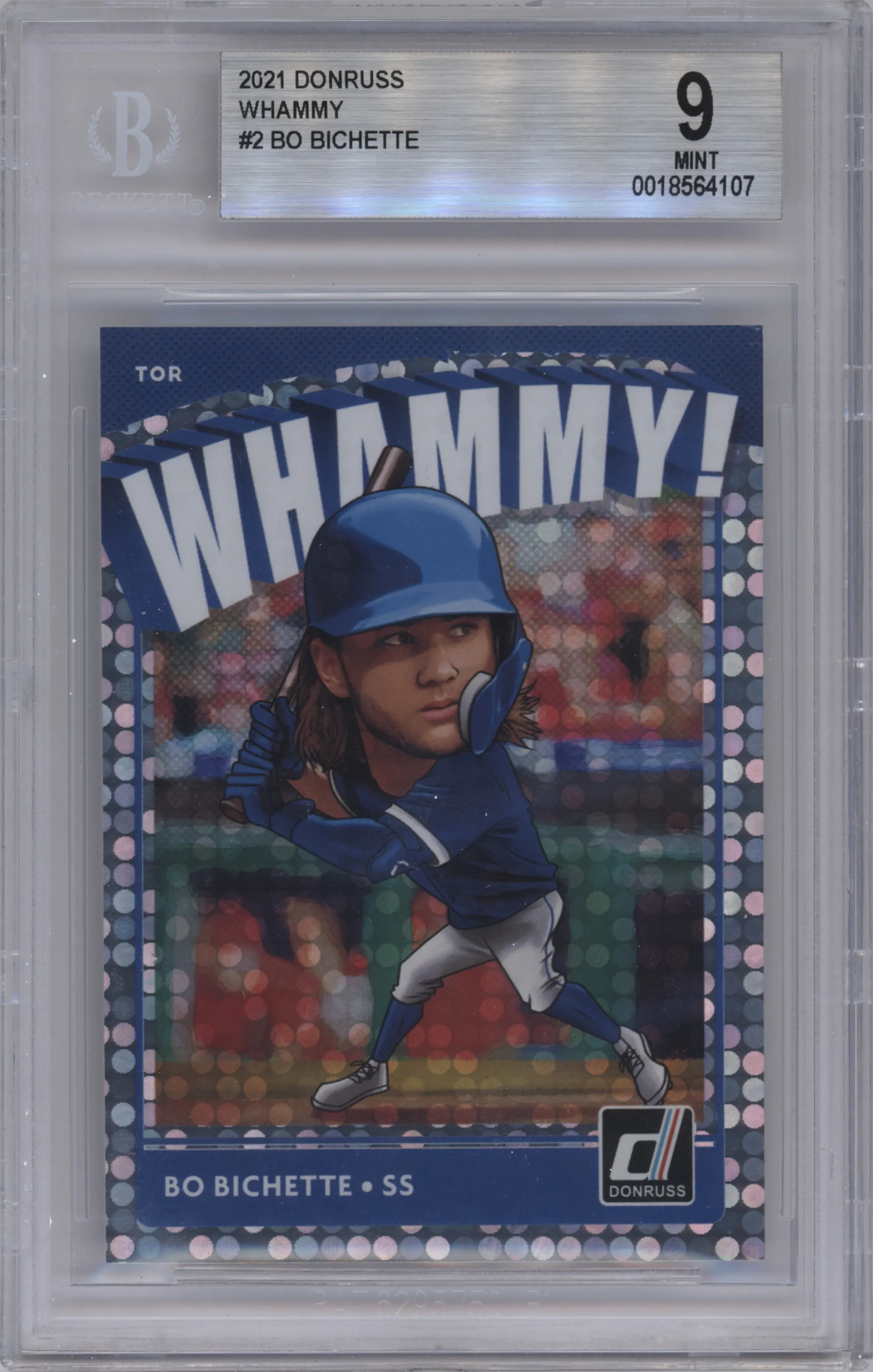2021 Panini Donruss Whammy! Bo Bichette #W2 BGS 9