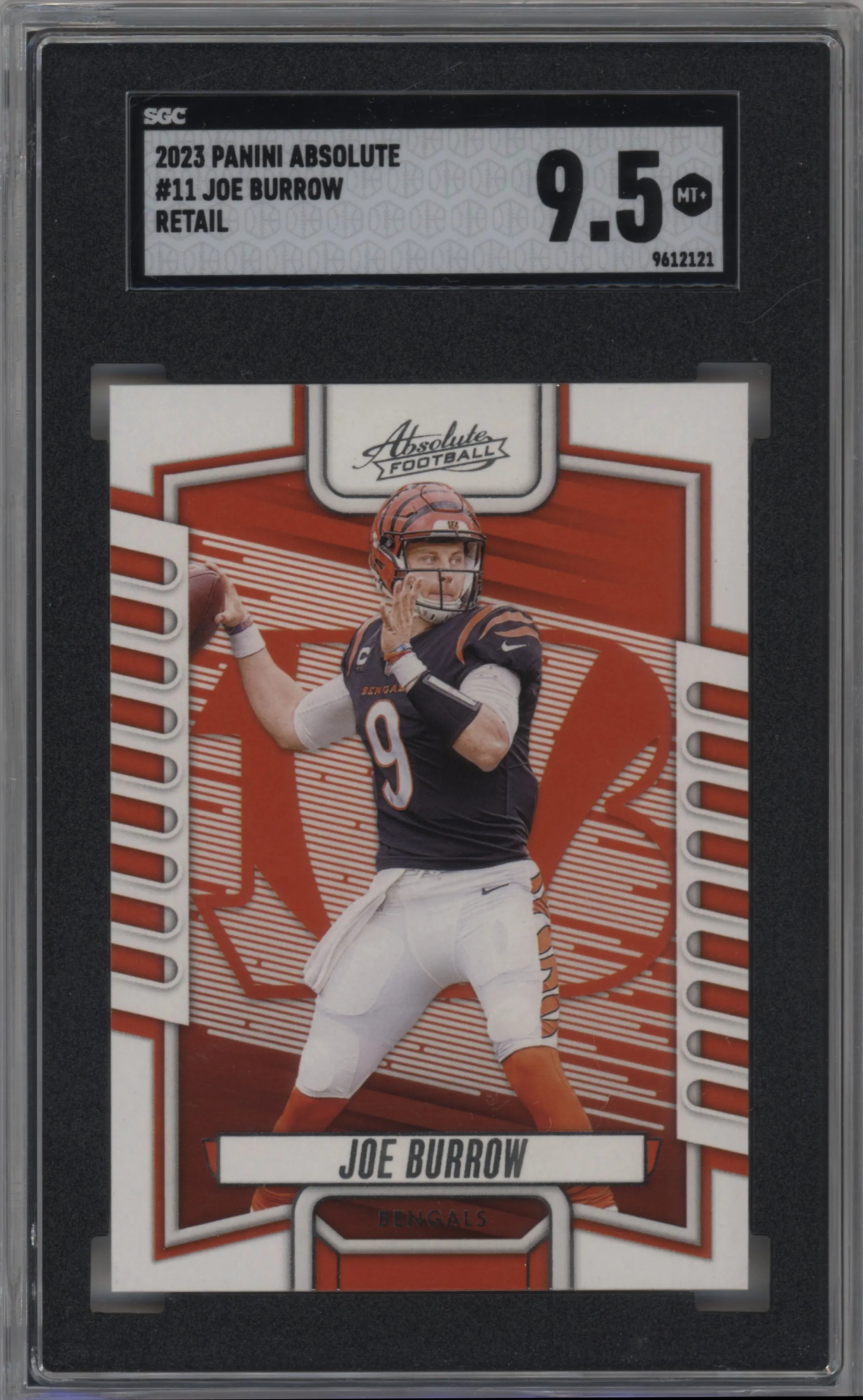 2023 Panini Absolute Joe Burrow Retail SGC 9.5