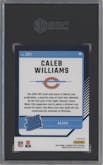 Caleb Williams from the 2024 Donruss Optic set featuring a Hyper Blue parallel graded by SGC and given an overall grade of 9.5.